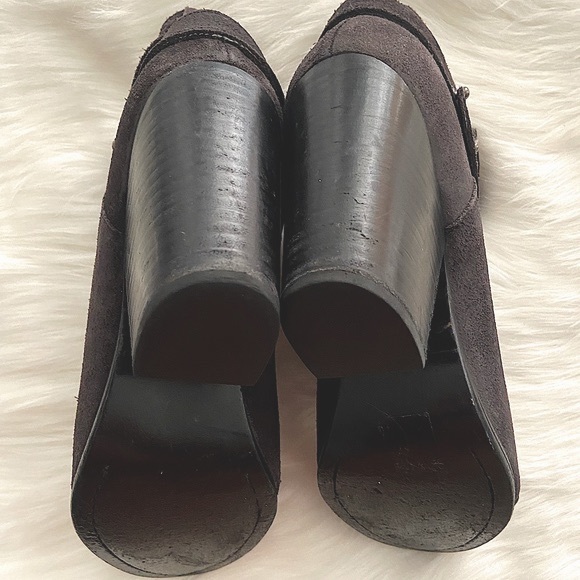 #243 Rag & Bone Soft Black Distressed Boho Leather Heel Boots - Picture 13 of 17